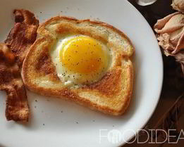 Яичница в хлебе