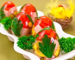 Яйца заливные