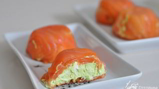 Закуска из лосося и сыра