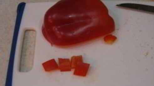 закуска на шпажках с ветчиной