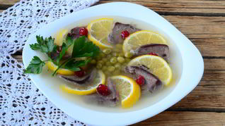 Заливное из языка