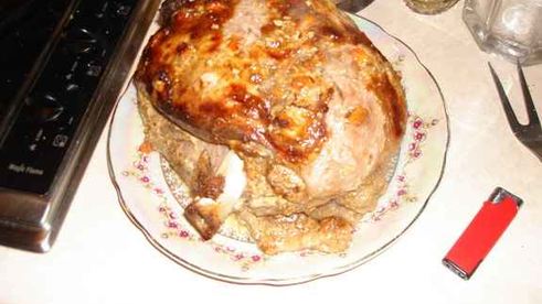 запеченая свинина, маринованая в кефире