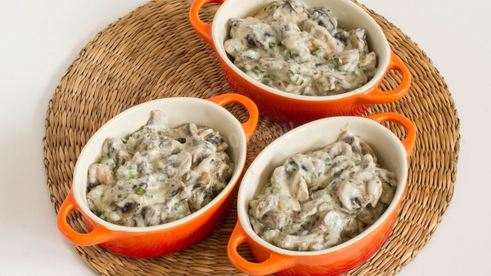 грибной жульен из шампиньонов