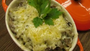 Грибной жульен со сливками