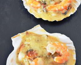 Кокиль — жюльен из мидий