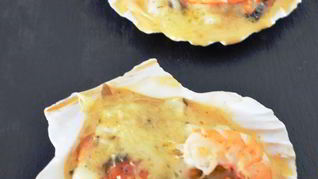 Кокиль — жюльен из мидий