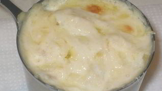 Сливочный жульен из белых грибов без муки