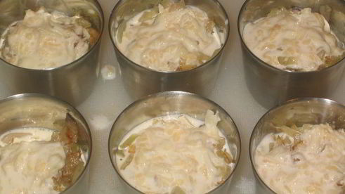 сливочный жульен из белых грибов без муки