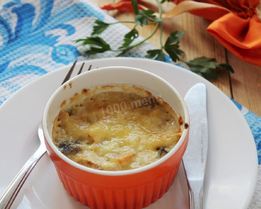 Жульен с грибами и сливками грибной