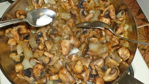 жульен с грибами и сметаной