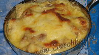 Жульен со свининой