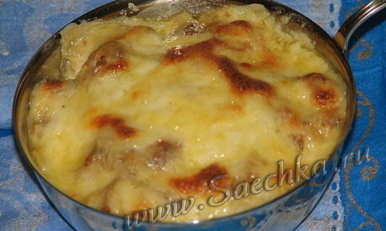 Рецепт жульена со свининой