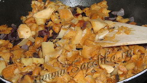 жульен со свининой