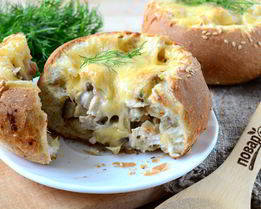 Жульен в булочках