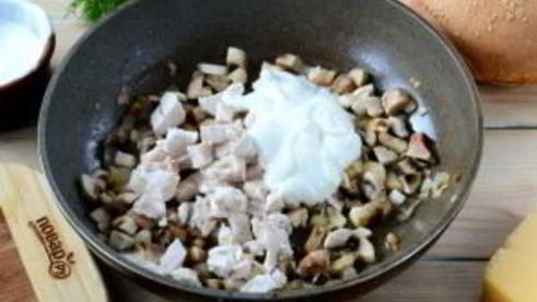 жульен в булочках