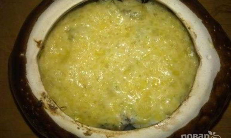 Рецепт жульена в горшочках с картошкой