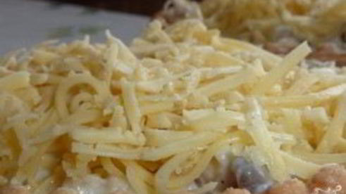 жульен в тарталетках с грибами и сыром