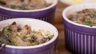 Жюльен из индейки и грибов