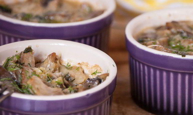 Рецепт жюльена из индейки и грибов