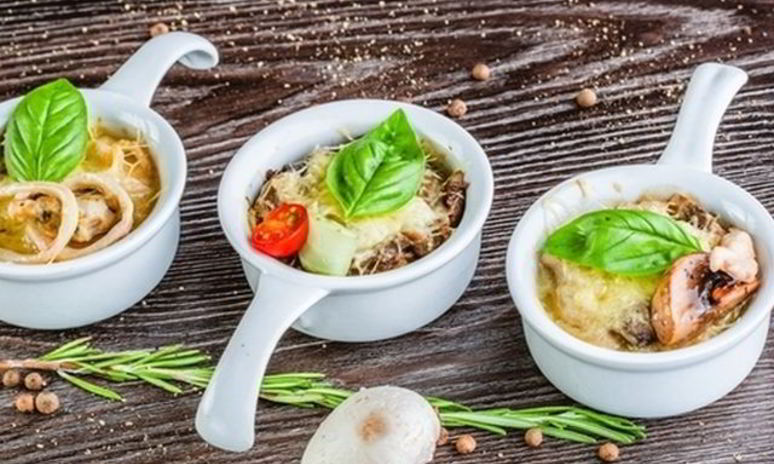 Рецепт жюльена из кальмаров с сыром и грибами