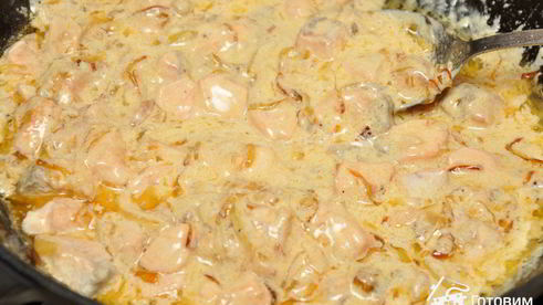 жюльен из красной рыбы