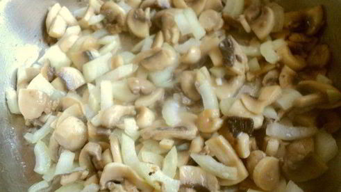 жюльен с курицей и шампиньонами