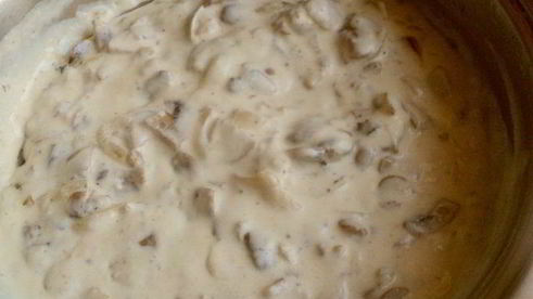 жюльен с курицей и шампиньонами