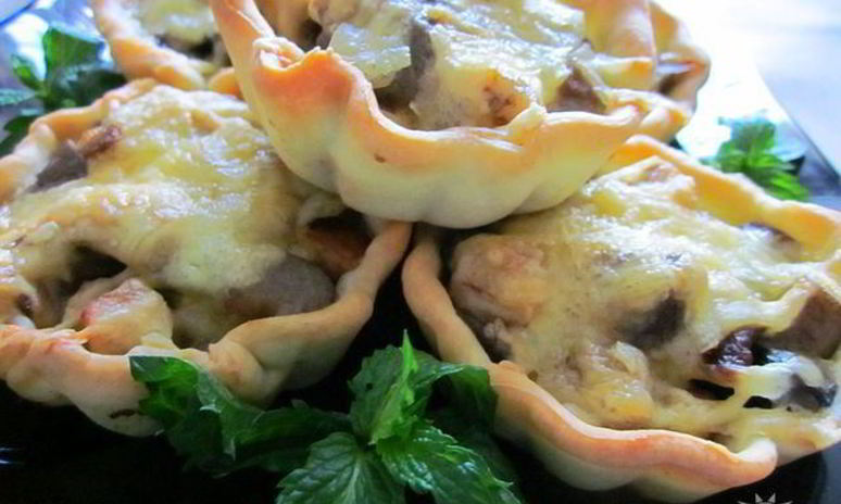 Рецепт жюльена в тарталетках